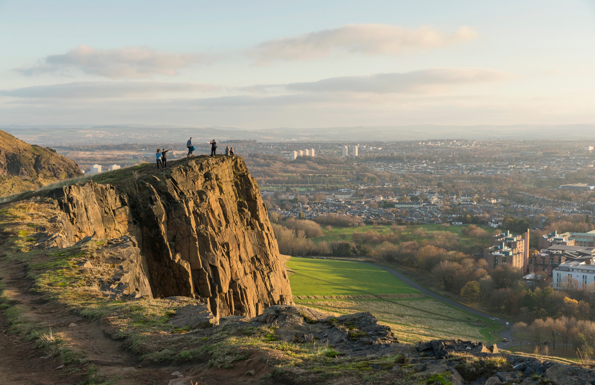 Salisbury Crags overlooking Edinburgh