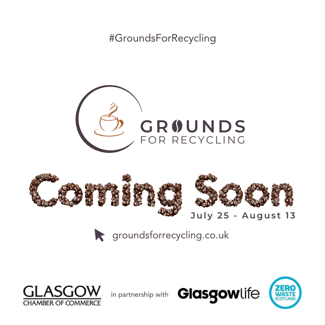 Grounds for recycling image reads coming soon, with partner logos
