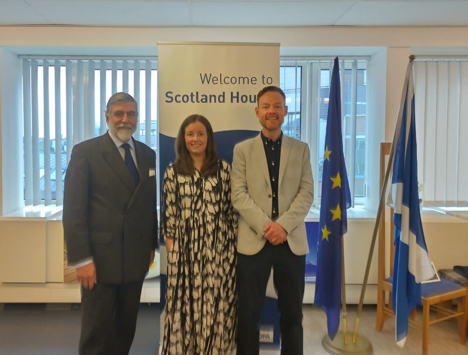 VisitScotland Chair Lord Thurso, with our team at Scotland House Brussels