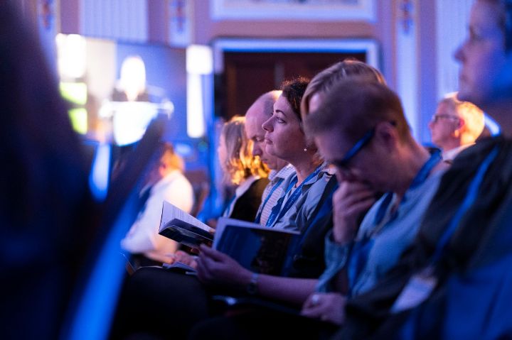 Delegate at a conference