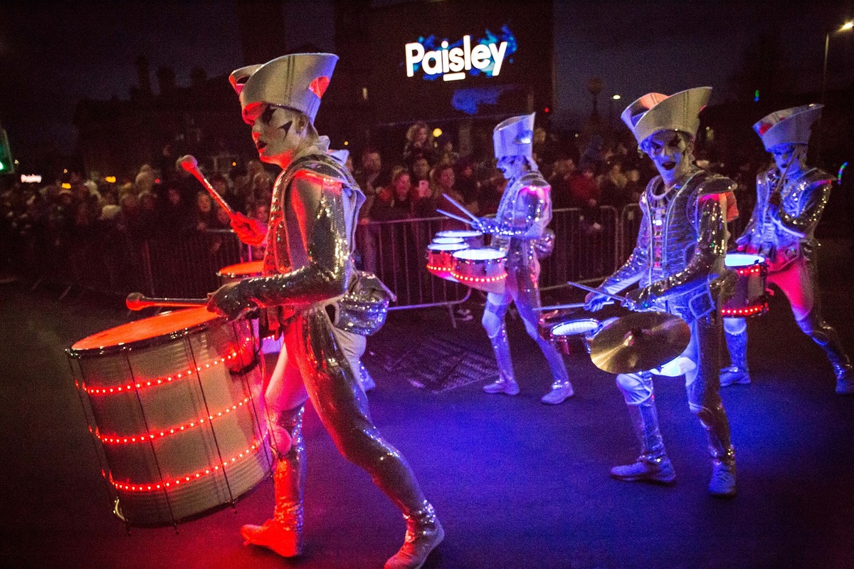 Drummers at Paisley Halloween 2023