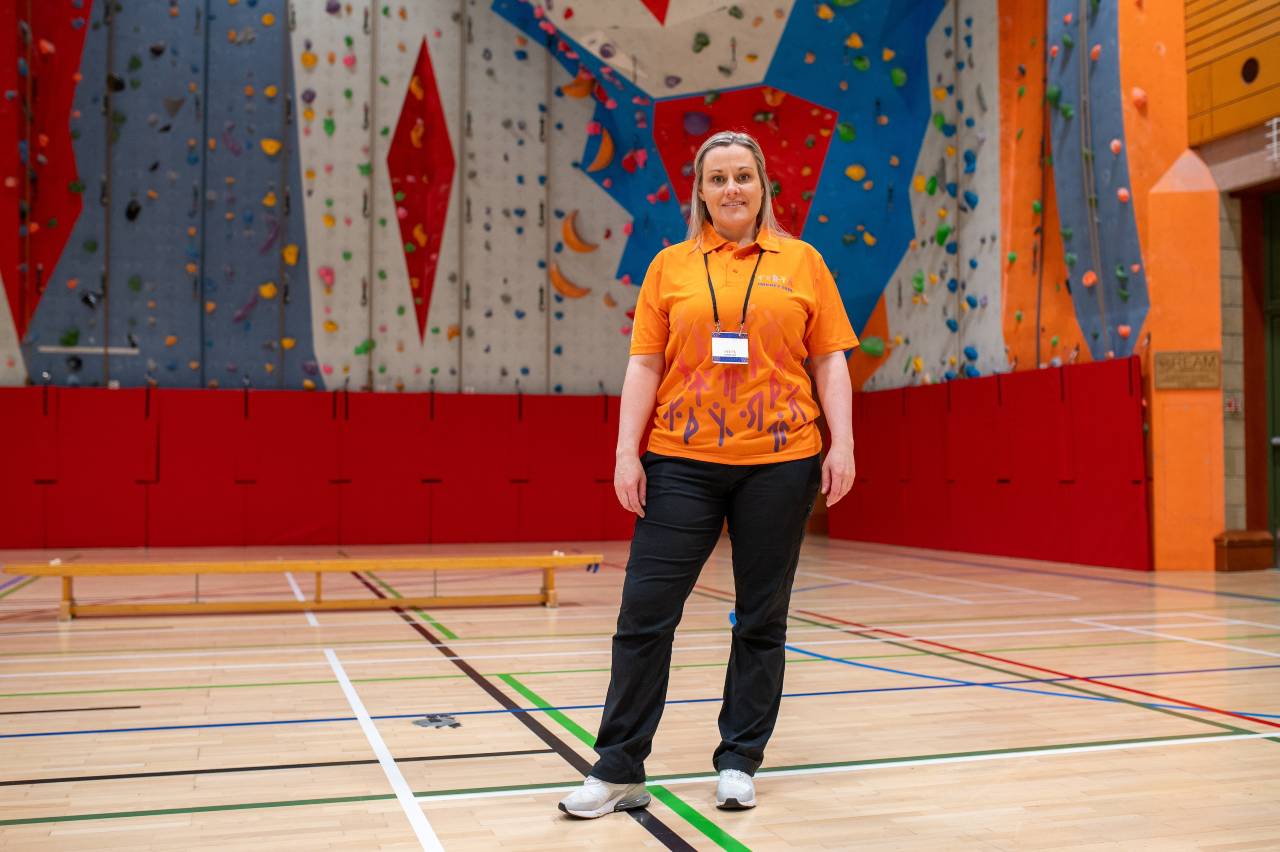 Orkney Island Games volunteer Lyndsay Steel