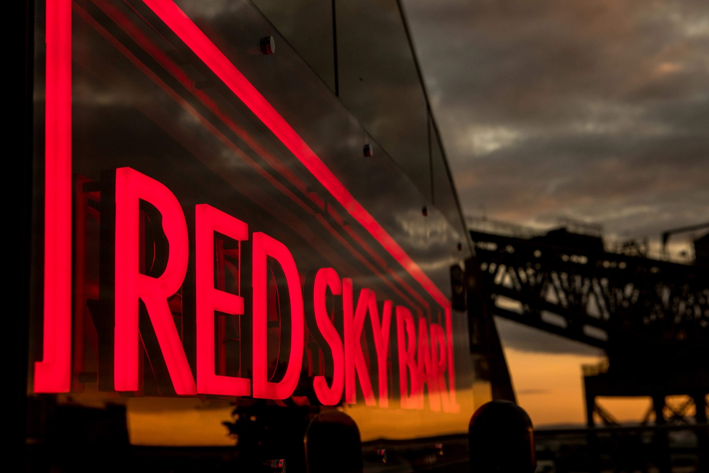 RED Sky Bar Sign