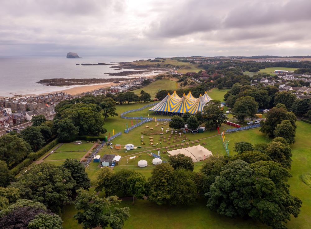 Aerial view of Arden Holiday Cottage