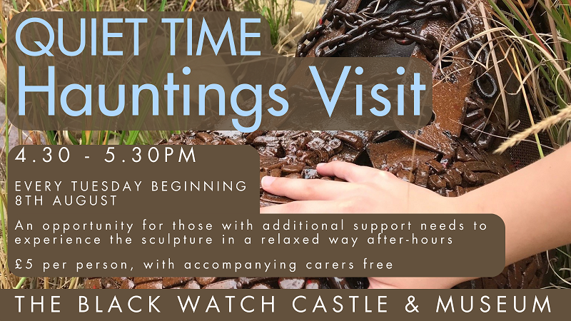 advert for the Black Watch Museum promoting their quiet time visits